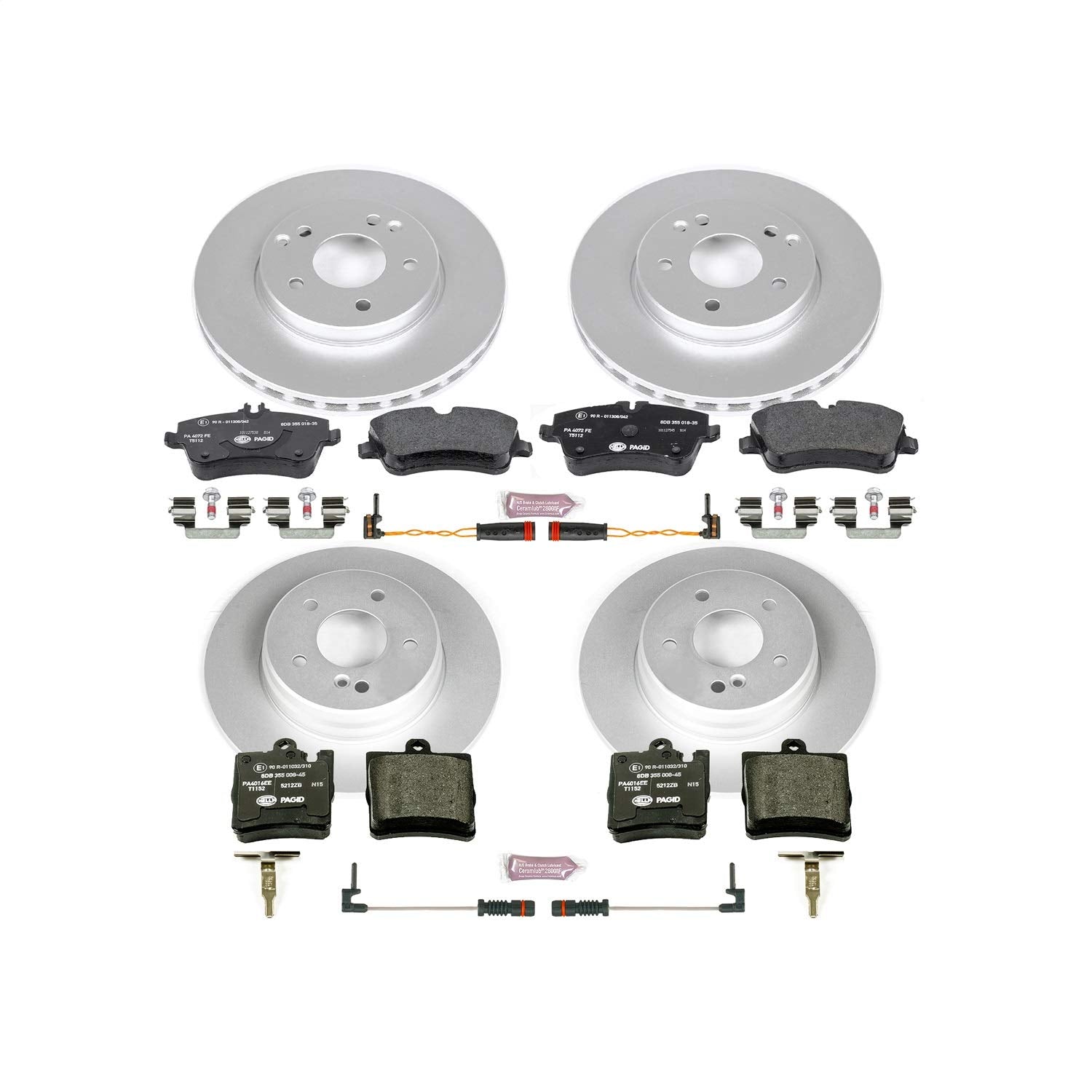 Euro-Stop Brake Kit Power Stop ESK6745 For Mercedes-Benz C240 2003-2005 [Model Specific]