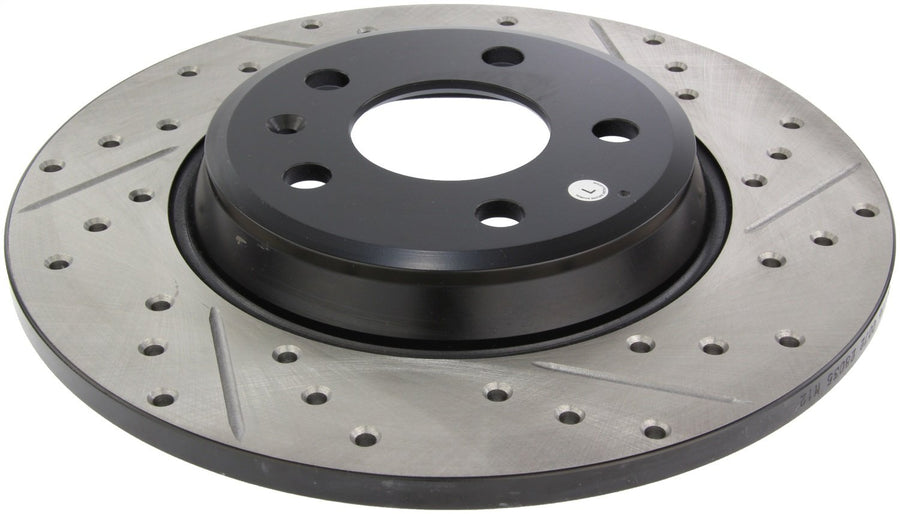 Sport Drilled/Slotted Brake Rotor StopTech 127.33127L (Rear Left), 1 Pack