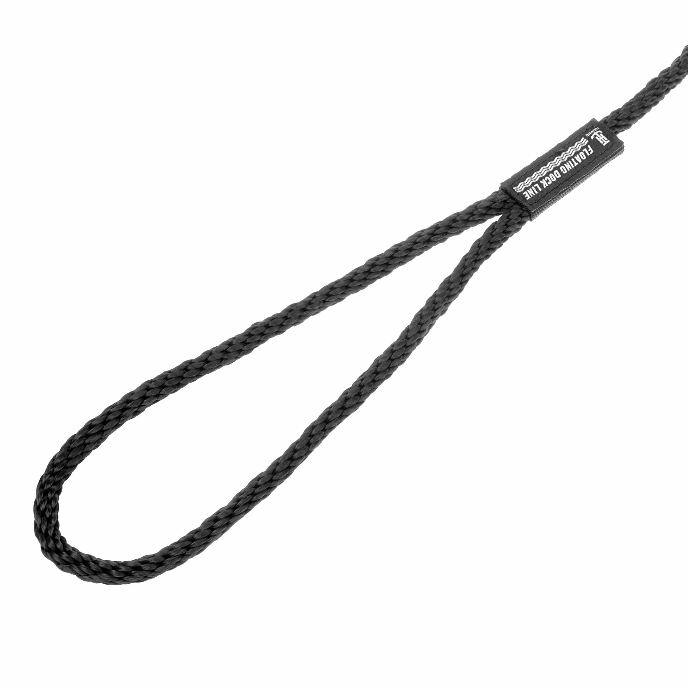 MFP T-H Marine Premium Floating Dock line with Spliced Eye and Chafe Guard - 3/8" x 15' (Black)
