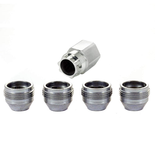Cone Seat McGard 24019 - Under Hub Cap Wheel Locks (M14 x 1.5 Thread Size) - Set of 4 Silver