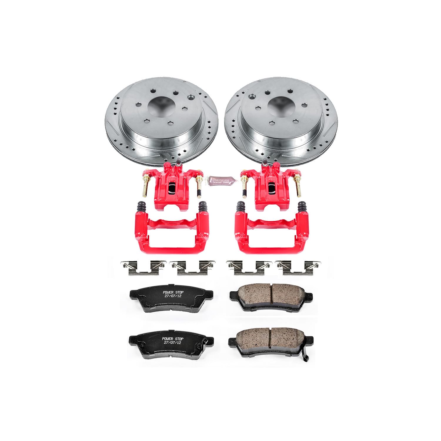 Power Stop Z23 Evolution Sport Brake Kit with Calipers For Prelude Honda 1992-1996 [Model Specific]