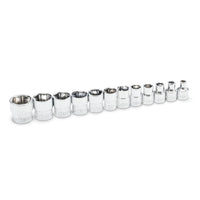 12 Piece GEARWRENCH 1/4" Drive 6 Point MM Stubby Socket Set - 81394