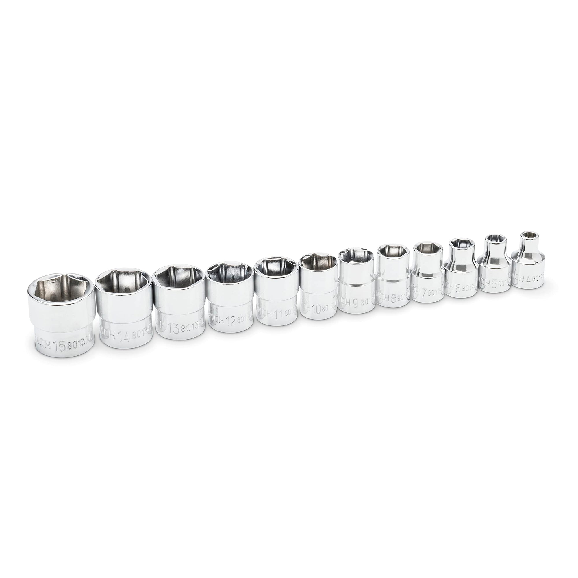 12 Piece GEARWRENCH 1/4" Drive 6 Point MM Stubby Socket Set - 81394