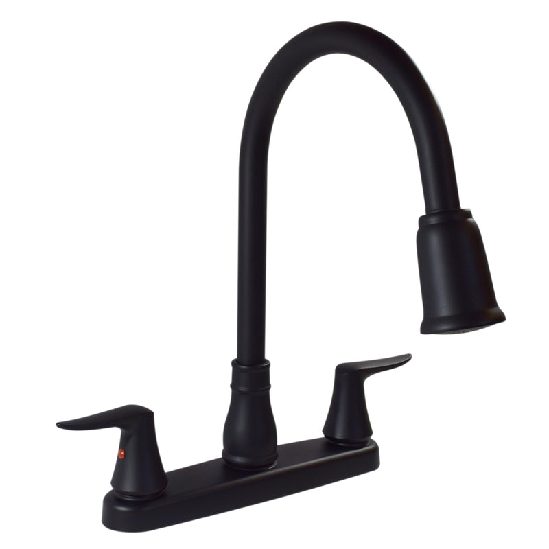 Catalina VALTERRA 2-Handle Pull Down Kitchen Faucet - Matte Black