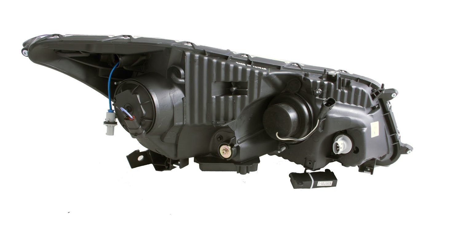 Black/Clear/Amber AnzoUSA Bar Style Projector Headlight for Honda Accord