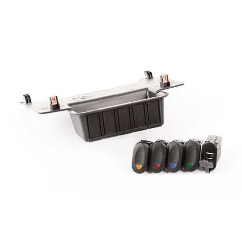 Switch Panel Kit, Lower | Rugged Ridge | 17235.84 | Fits 2011-2018 Jeep Wrangler JK/JKU