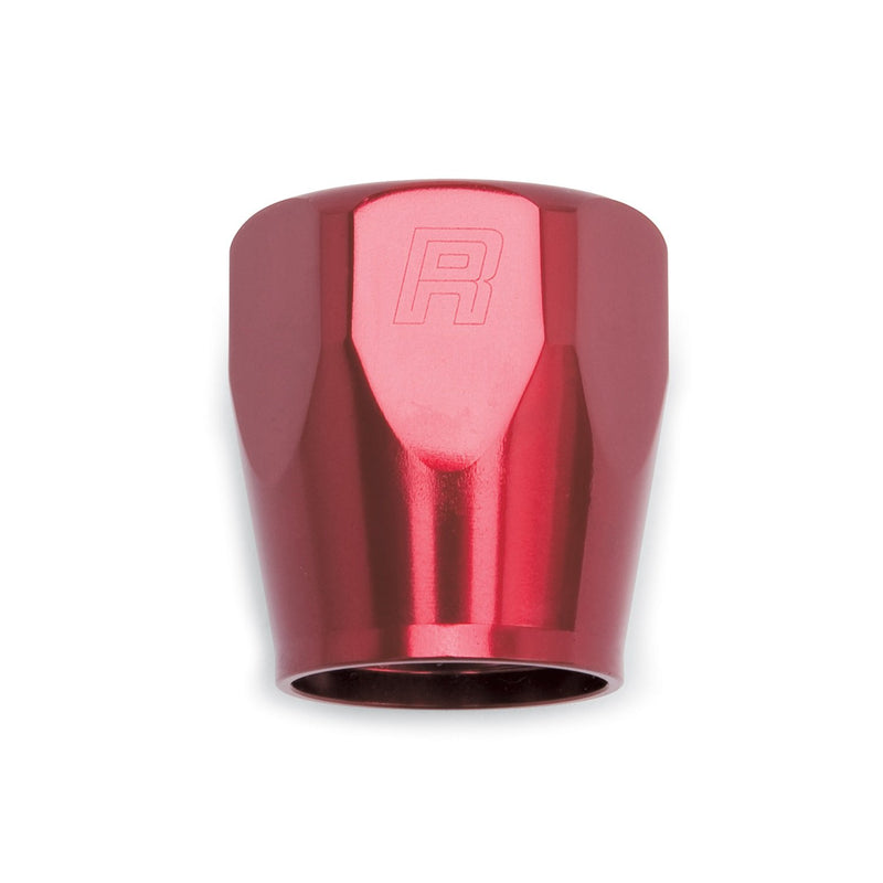 POLISHED HOSE END SOCKET -10 AN & RED ANODIZED (QTY OF 2)
