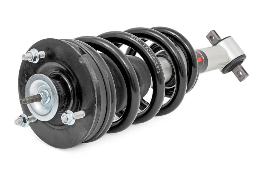 Rough Country M1 Loaded Struts for GMC Sierra & Chevy Silverado 1500 (2014-2018) w/7" Lift - Adjustable Ride Height, Enhanced Handling & Control, Set of 2