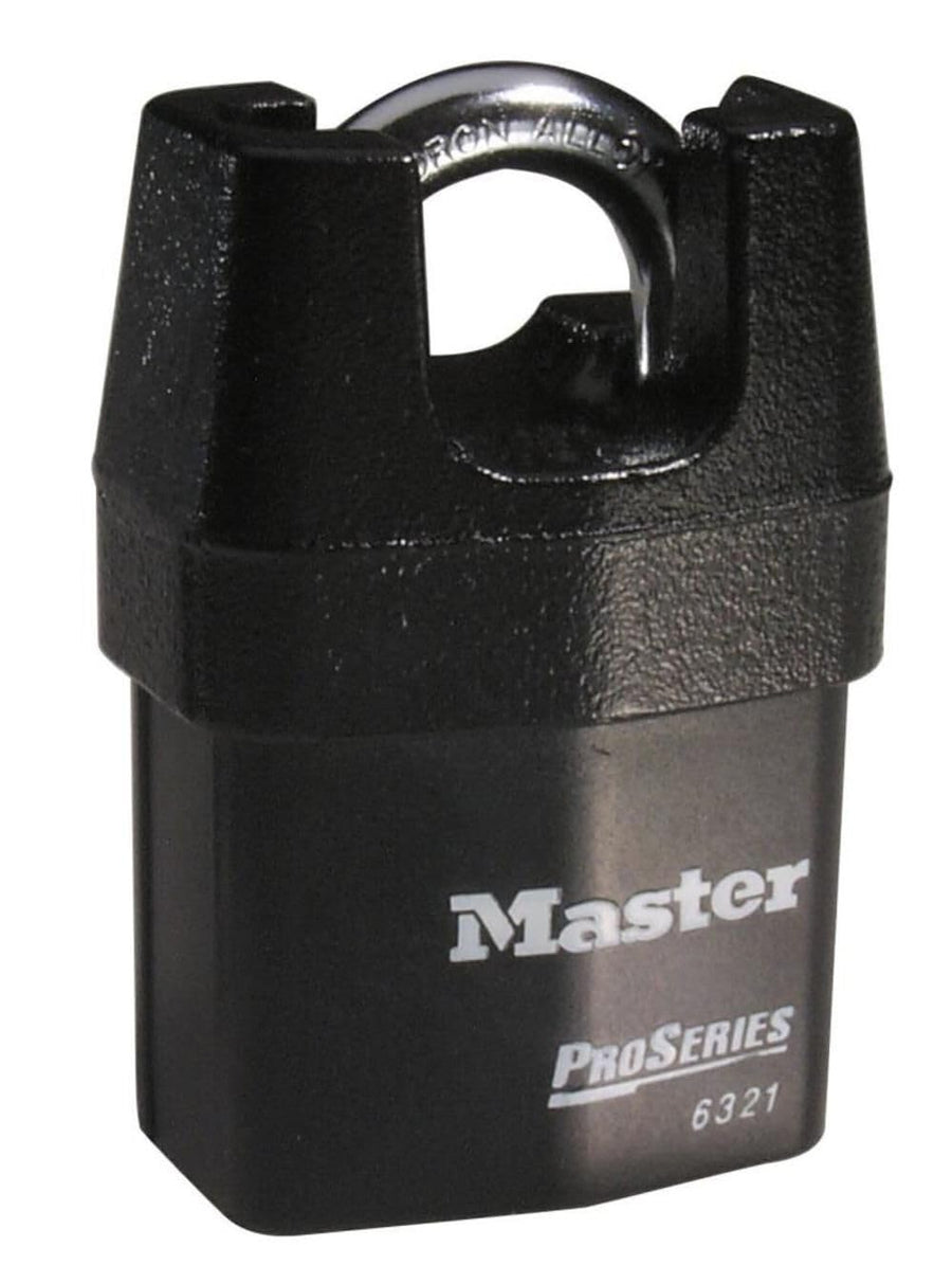 Proseries Master Lock 2-1/8In (54Mm) Wide Shrouded Laminated Steel Rekeyable Pin Tumbler Padlock Keyed Alike