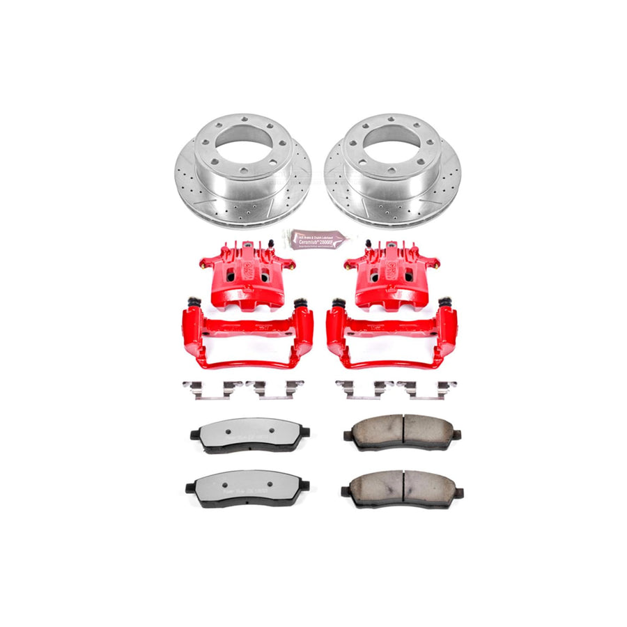 Power Stop Rear KC1890-36 Z36 Truck and Tow Brake Kit with Calipers For Ford Excursion 2000, Ford F-250 Super Duty 1999-2000, Ford F-350 Super Duty 1999-2000 [Model Specific]