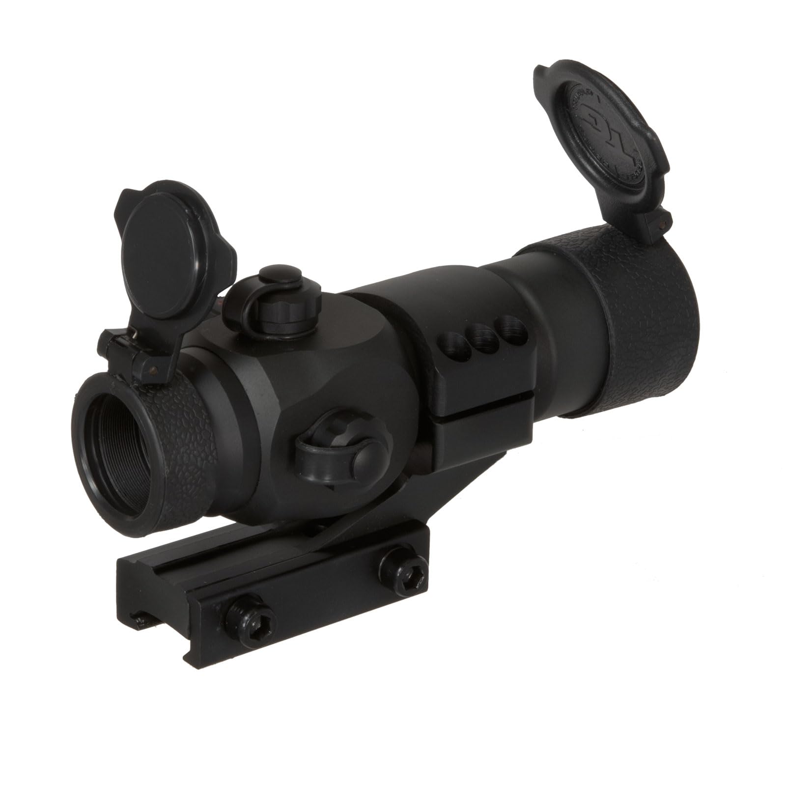 Triton TRUGLO 30mm 5-MOA Hunting Lightweight Waterproof Fogproof Shock Resistant Adjustable Tri-Color Dot Sight | Flip-Up Lens Caps, Cantilever Picatinny/Weaver-Style Mount & Battery Included