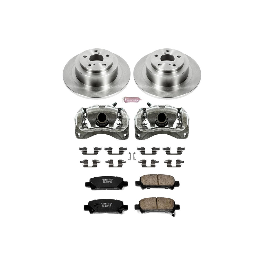 Power Stop KCOE3124 1 - Click OE Replacement Brake Kit with Calipers For Subaru Baja 2003-2006 Subaru Legacy 2000-2004 Subaru Outback 2000-2004 [Vehicle Specific]