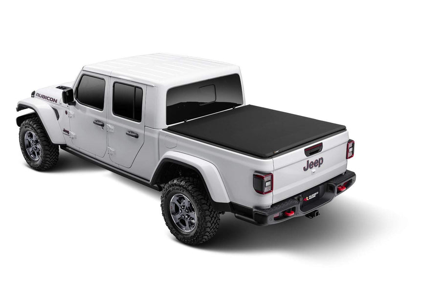 Rugged Ridge Soft Folding Armis Tonneau Cover for Jeep Gladiator JT | Textured Black, Weather Resistant | 13550.21 | Fits 2020-2024 Jeep Gladiator JT with or without Trail Rails