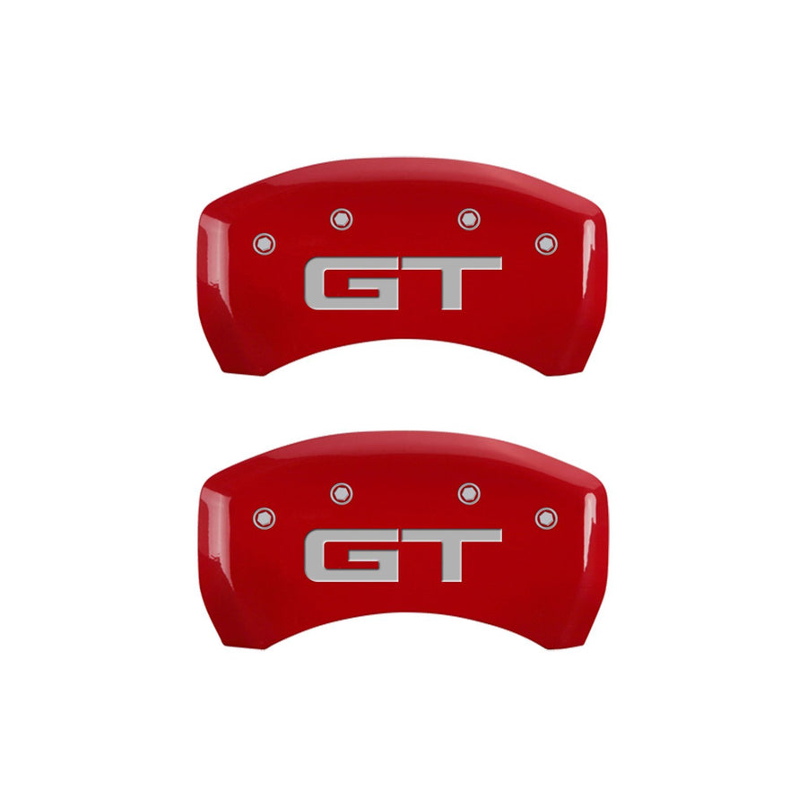 Brake Caliper Covers MGP - 2015-2023 Ford Mustang - Front and Rear Set - Red