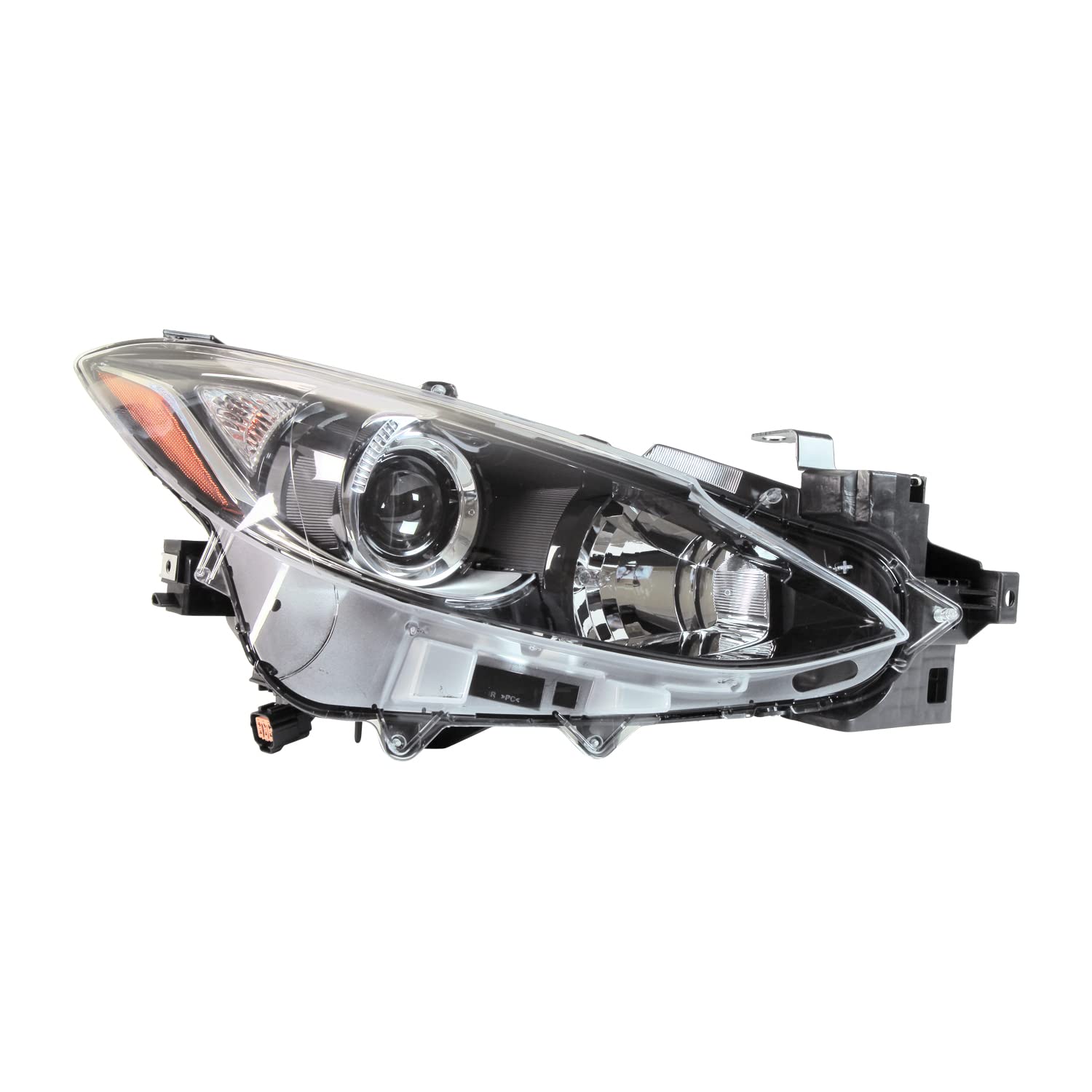 Right TYC Headlight Assembly Compatible with 2014-2016 Mazda Mazda3