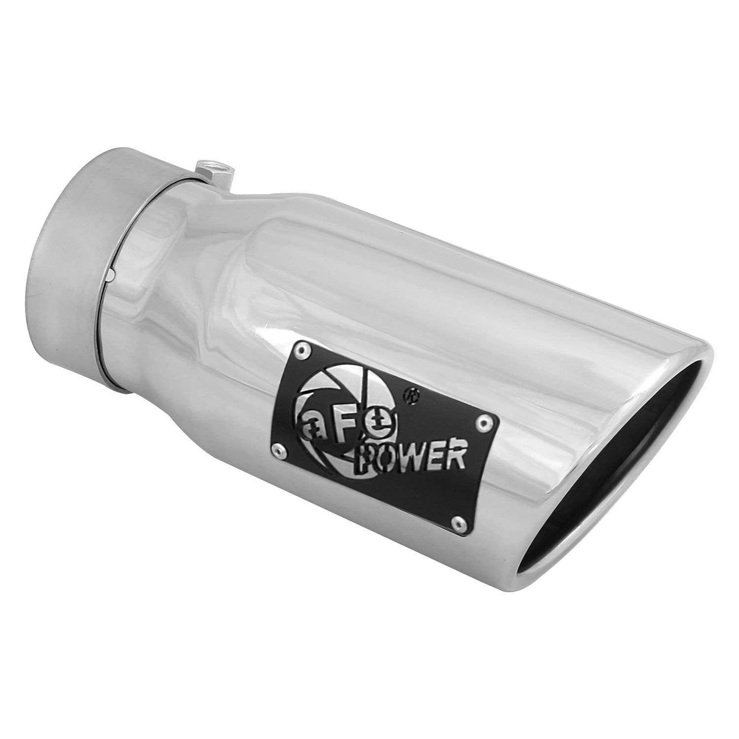 aFe Power 3" Inlet x 4" Outlet x 9" Length Stainless Steel Polished Bolt-On Exhaust Tip 49T30401-P09