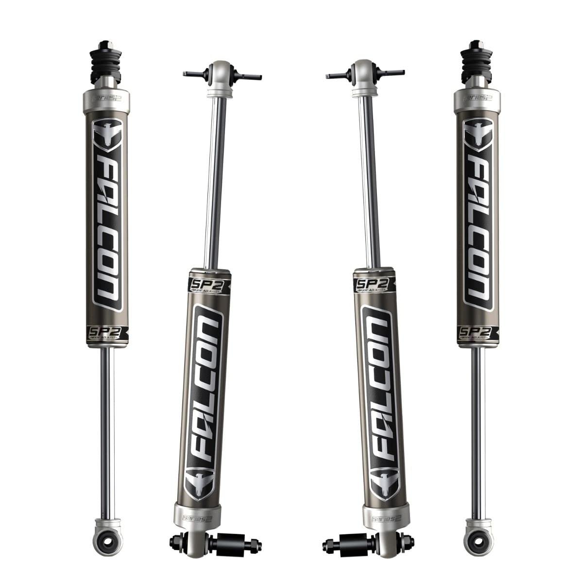 2DR JK Falcon SP2 2.1 Monotube Shock Kit (1.5–2.5” Lift)