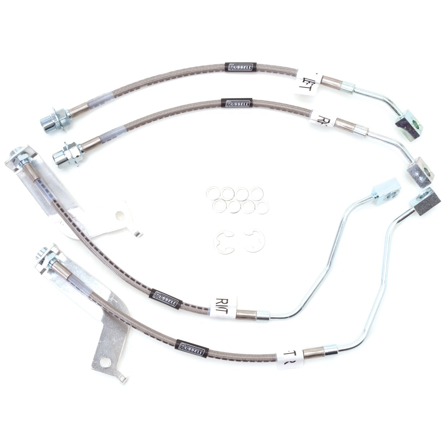 Direct Bolt-On RUSSELL 693210 Brake Hose Kit