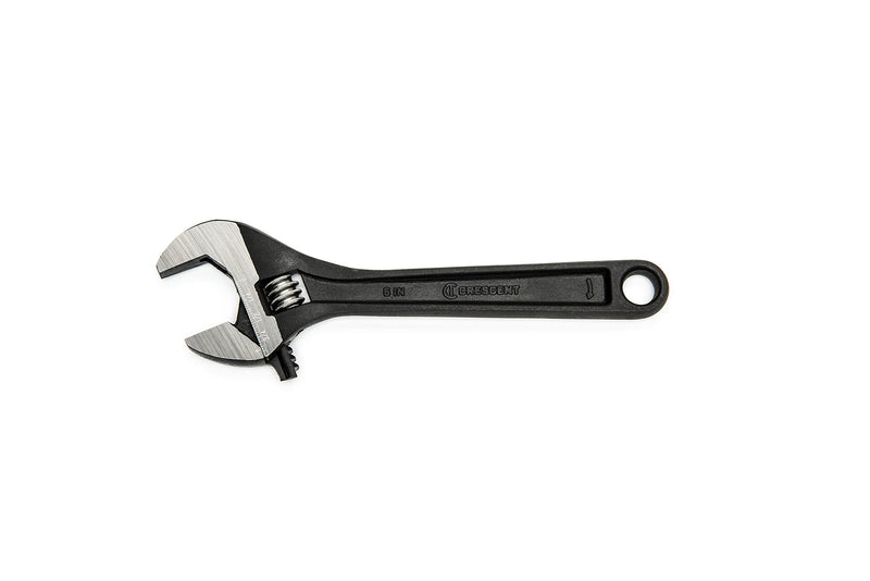 Black Oxide Crescent AT26BK 6" Adjustable Wrench - Bagged