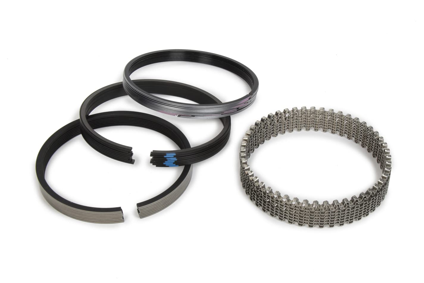 MICHIGAN 77 Piston Rings, 4.350 in Bore, Original, File Fit, 1/16 x 1/16 x 3/16 in Thick, Standard Tension, Plasma Moly, 8 Cylinder, Kit