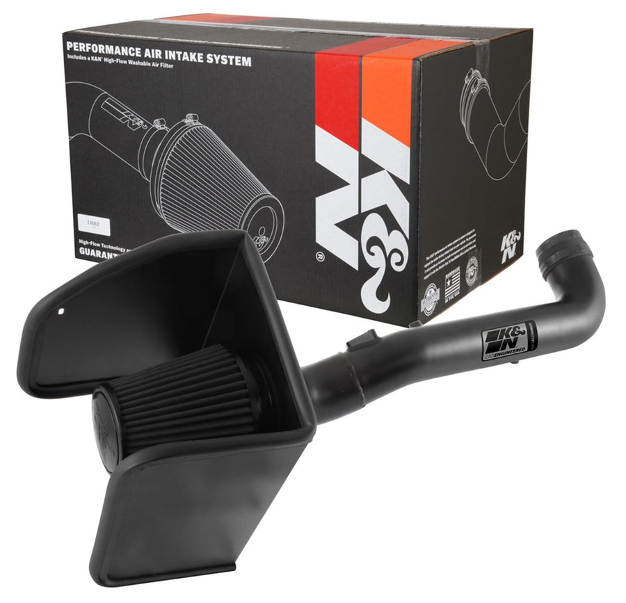 Cold Air Intake System K&N: Dry-Flow Air Filter, Increase Performance & Towing: Compatible with 2017-2022 Chervolet/GMC: Colorado, Canyon, 71-3104