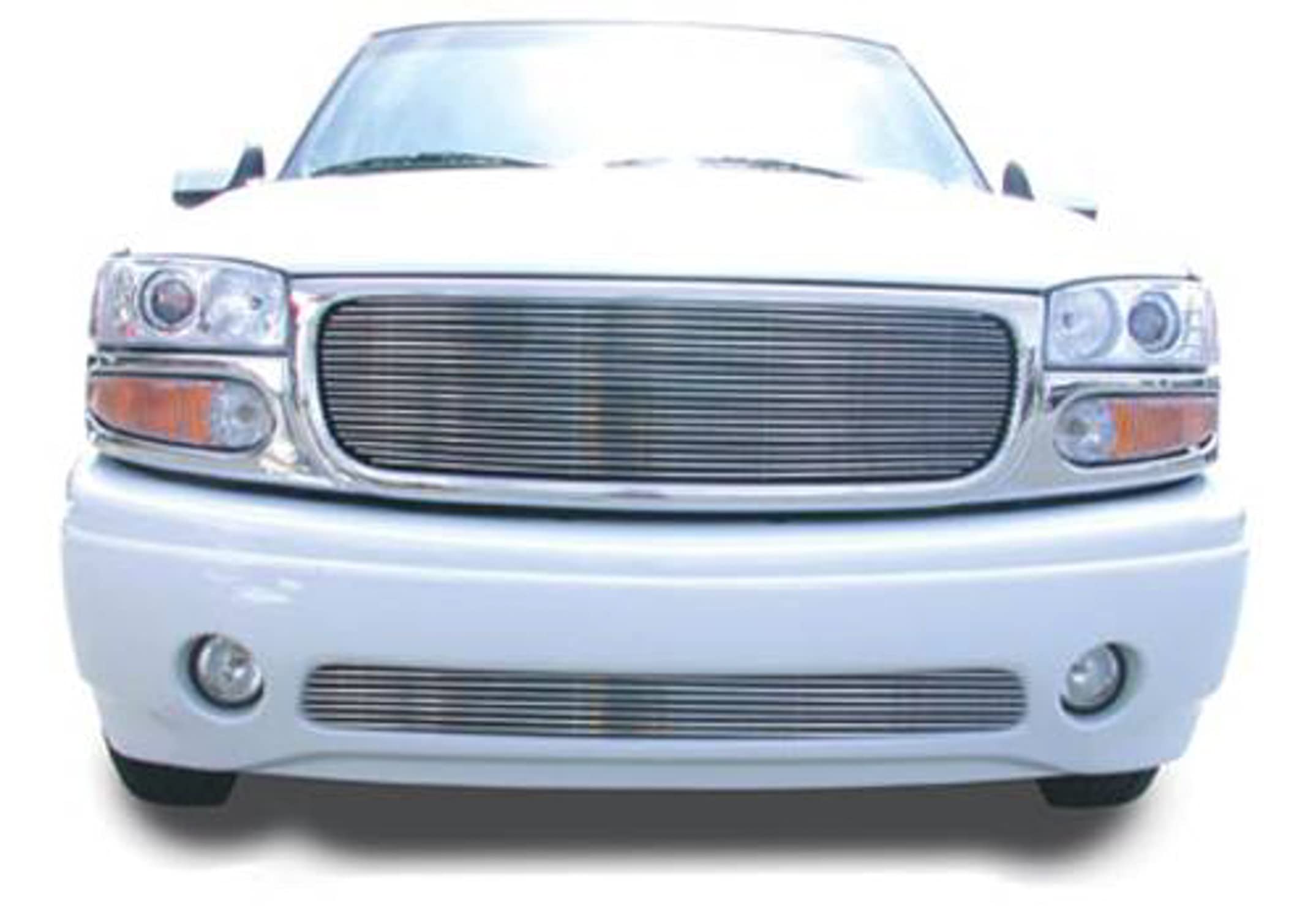 Horizontal T-Rex 20175 Aluminum Polished Finish Billet Grille Insert for GMC Yukon Sierra