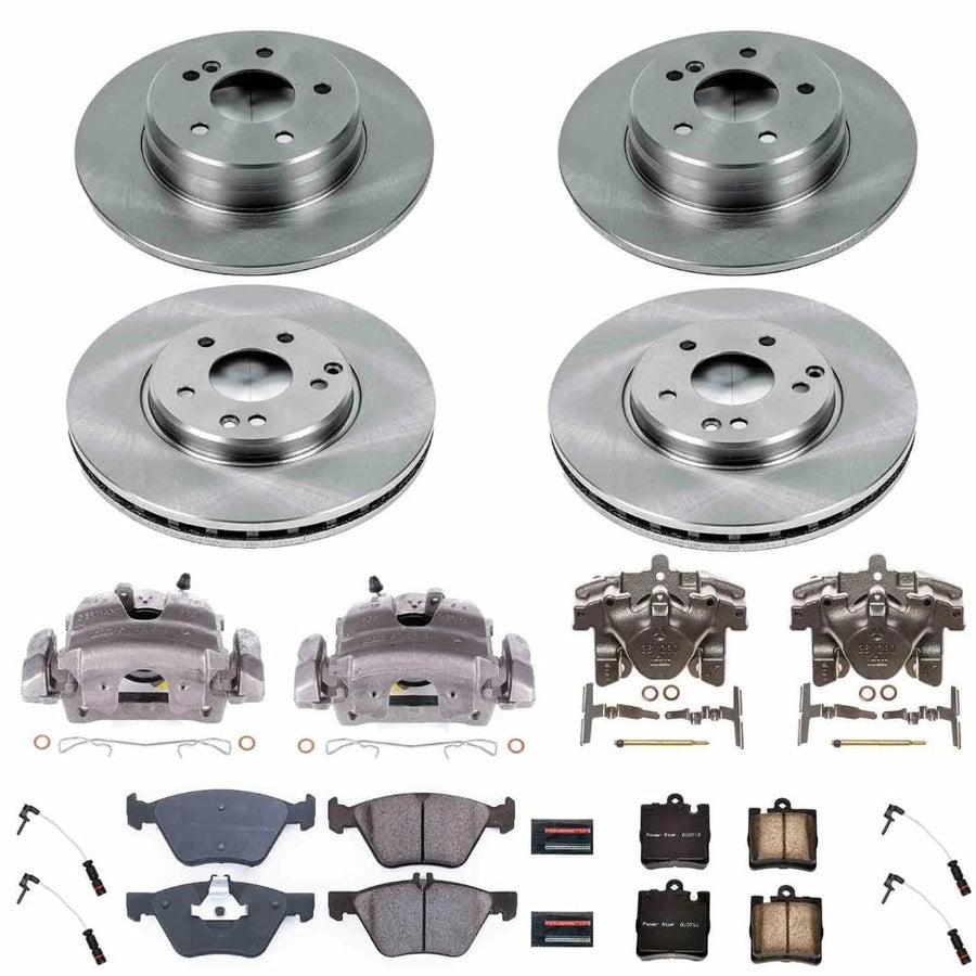 Power Stop KCOE2786 Front and Rear Autospecialty Caliper Kit- Brake Rotors, Brake Pads & Calipers For Mercedes CLK320, Mercedes E300, Mercedes E320, Mercedes E, Mercedes E430 [Model Specific]