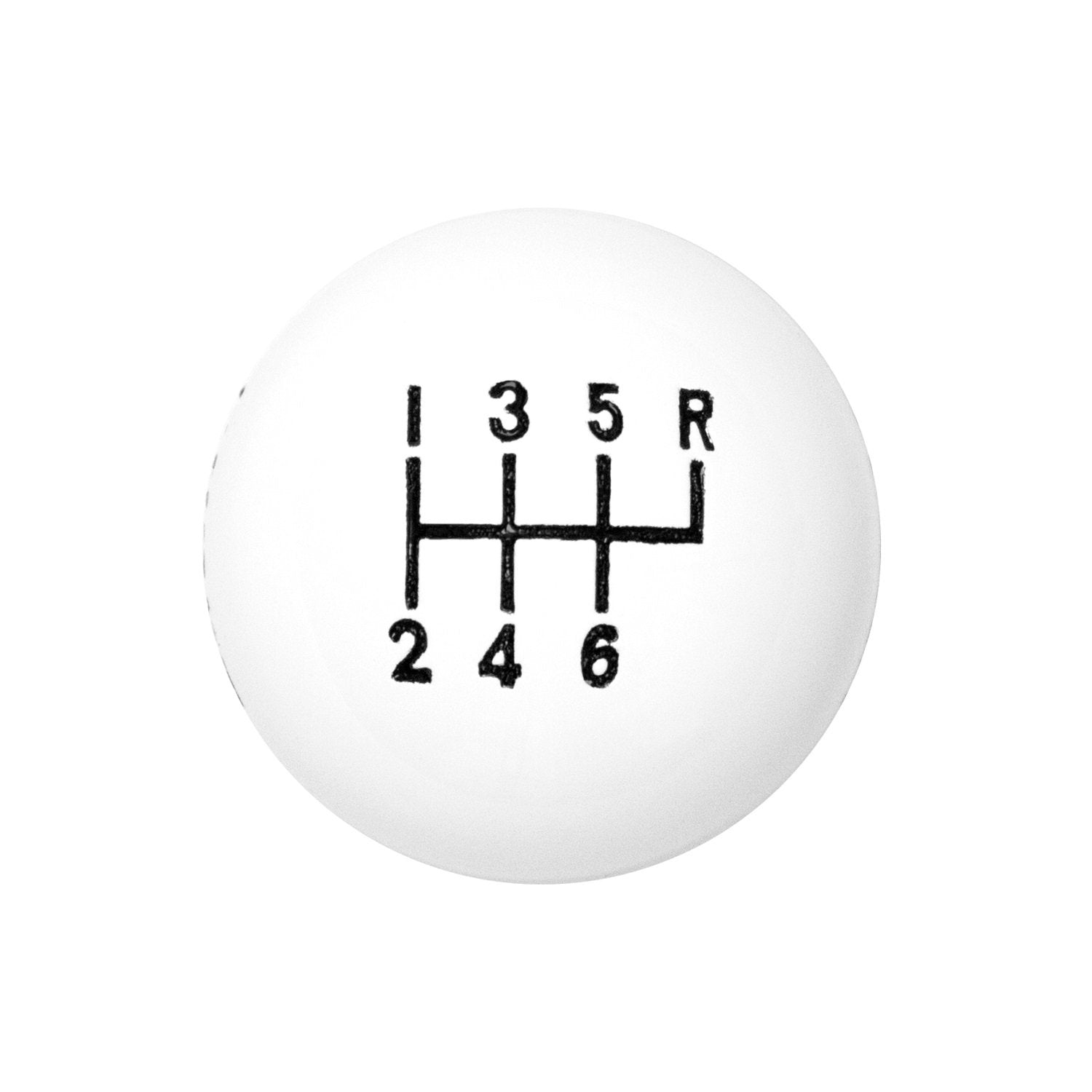 Classic Hurst 163-0040 6-SPD Knob 3/8-16 Wht