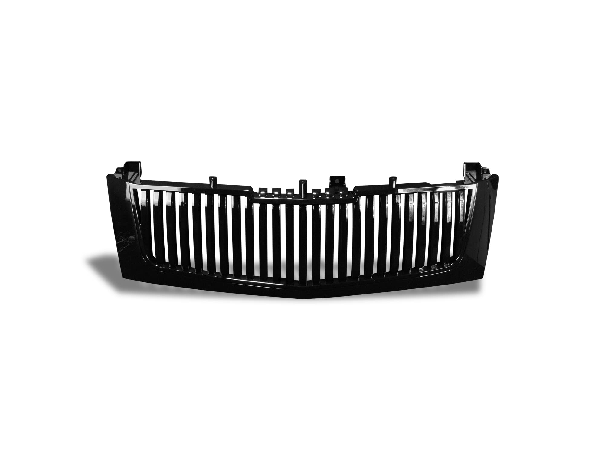 Vertical Front Hood Grille Armordillo USA 7146914 - Gloss Black Fits 2002-2006 Cadillac Escalade