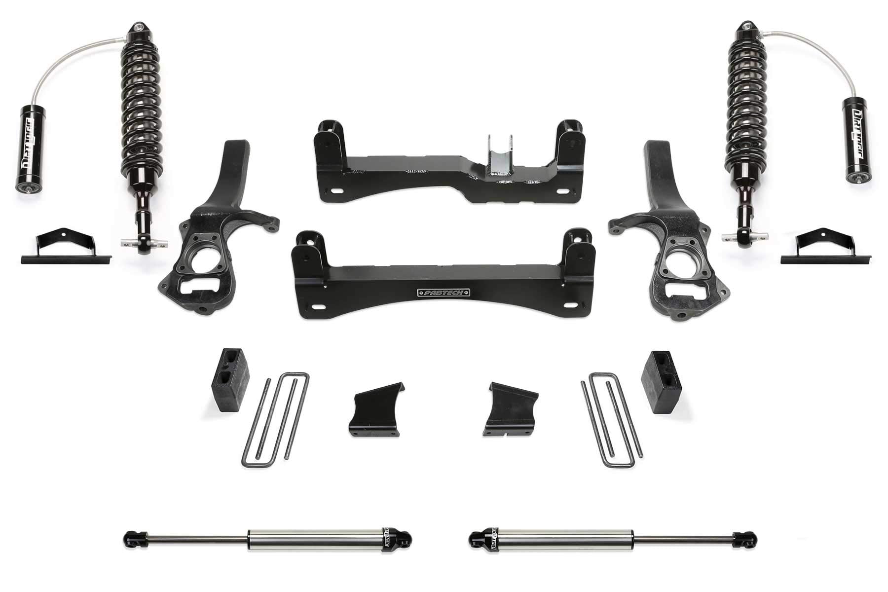 Fabtech Performance K1151DL Lift System w/Shocks 6 in. Lift w/Front Dirt Logic 2.5 Resi Coilovers Rear Dirt Logic 2.25 Shocks Lift System w/Shocks