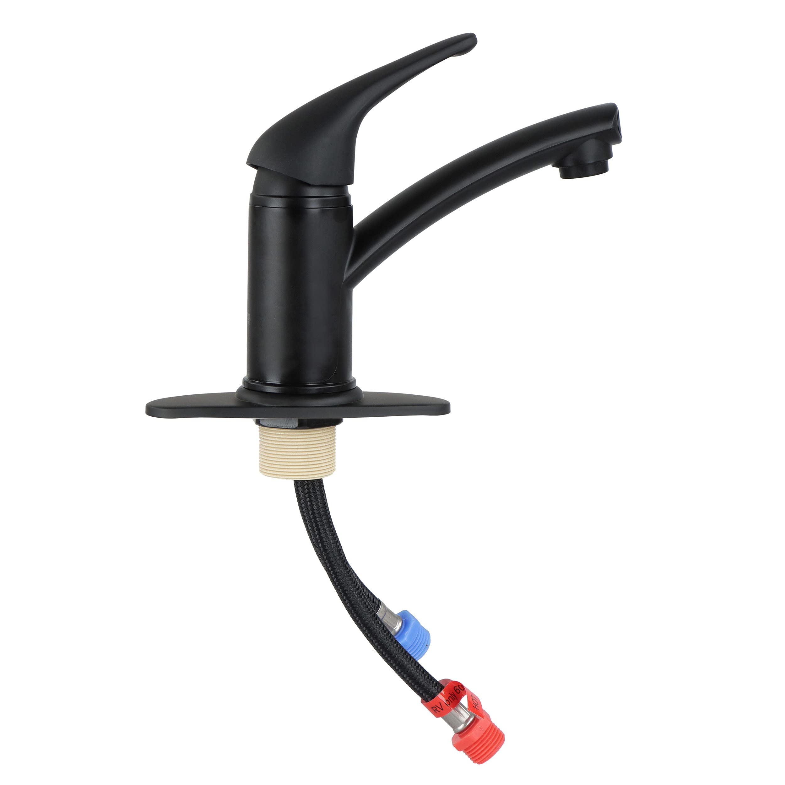 Empire Faucets Single Lever SL70LVRBMT-E Bathroom Faucet with Extended Roman Spout and Blade Handle - Black Matte