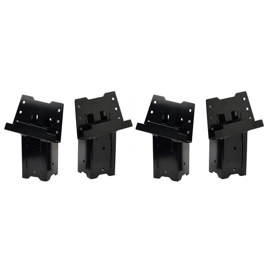 HME Multi-Use Platform Brackets High-Strength Durable Welded Construction 4 Pack - For Use With Hunting Blinds, Play Sets, Tree Houses