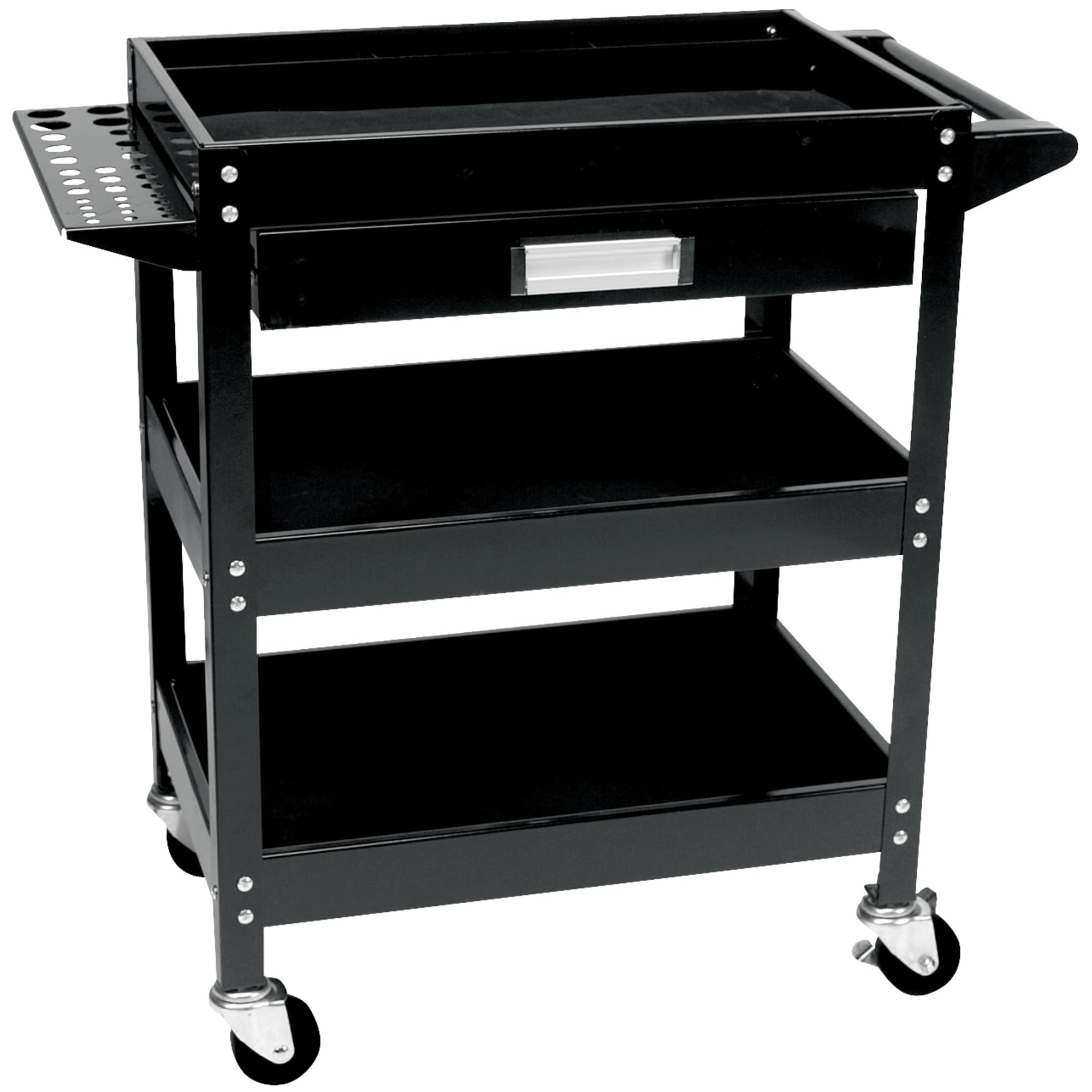 W54006 Performance Tool 23-Inch x 16-Inch 3 Shelf Utility Cart with Drawer