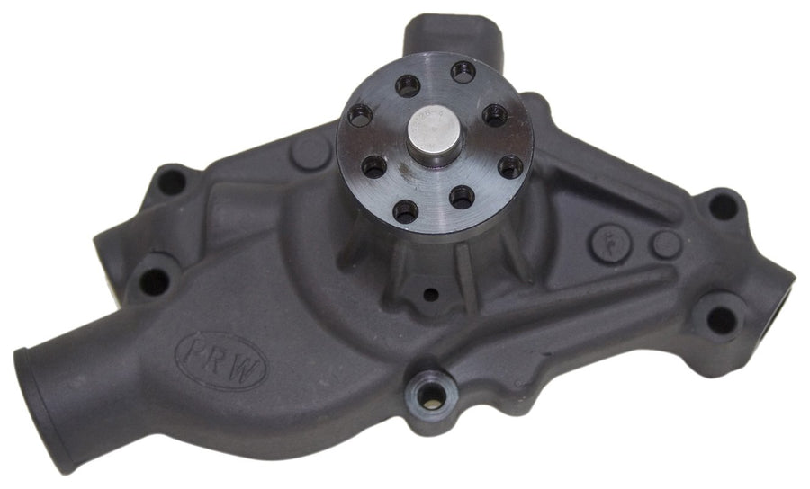 Performance Quotient PRW 1430222 3/4" Pilot Shaft Competition Plus Aluminum Black Ceramic Coated Entry Water Pump for Ford 302 1970-78, 351W 1970-87
