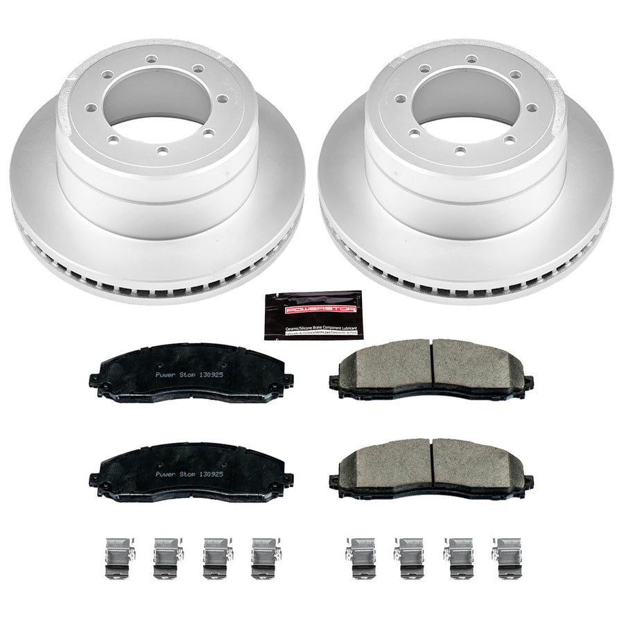 Power Stop Z17 Evolution Geomet Coated Brake Kit For Ford F-350 Super Duty 2013-2022, Ford F-450 Super Duty 2013-2016 [Model Specific]