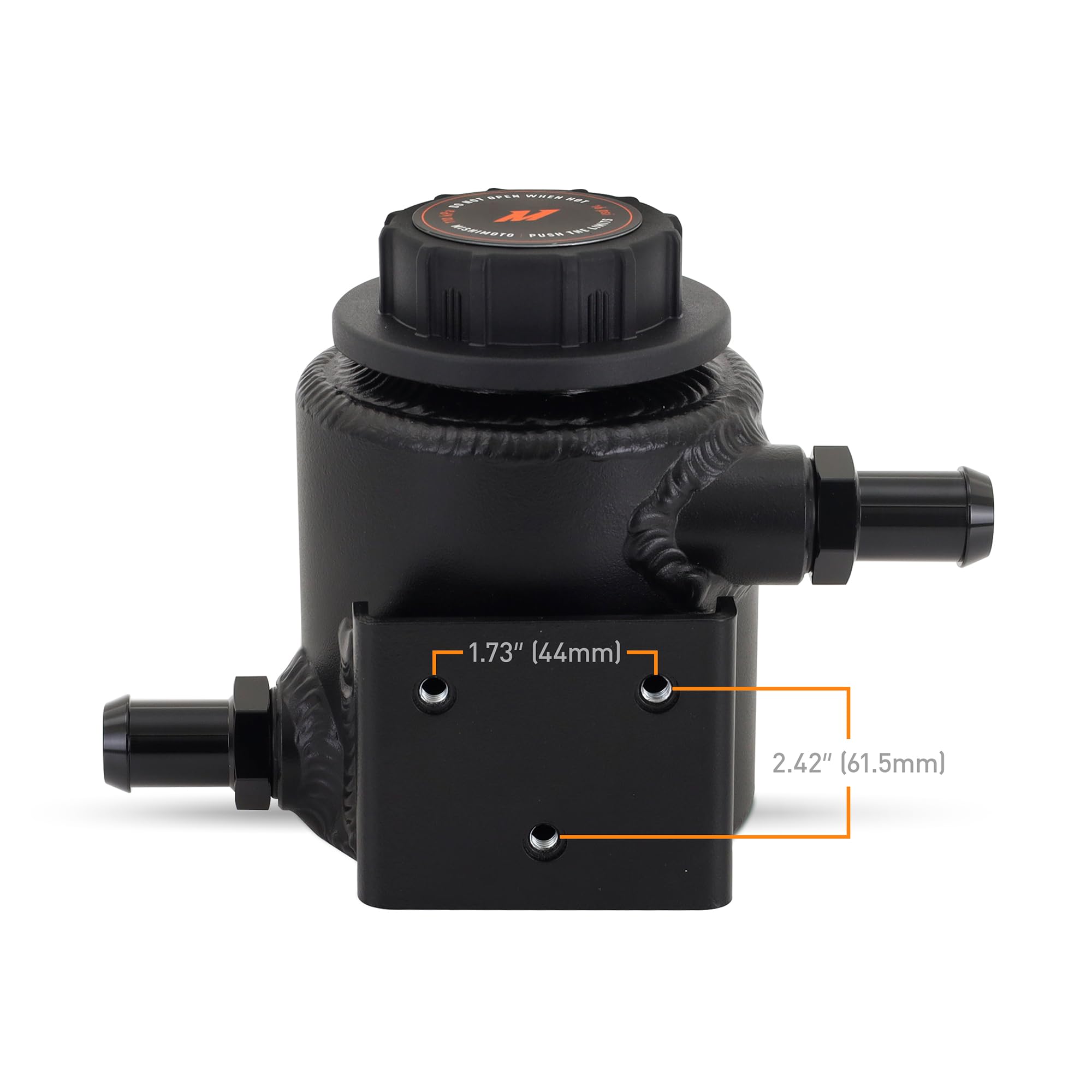 Mishimoto Coolant Expansion Tank Aluminum Micro, Universal Fit, Wrinkle Black