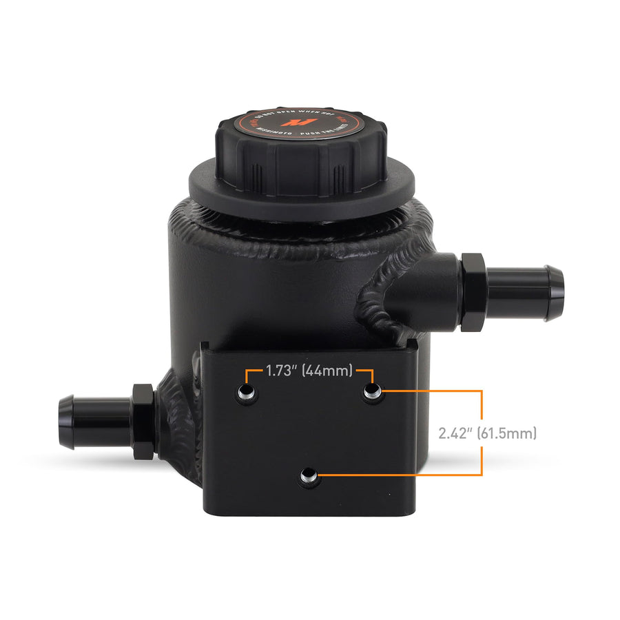 Mishimoto Coolant Expansion Tank Aluminum Micro, Universal Fit, Wrinkle Black