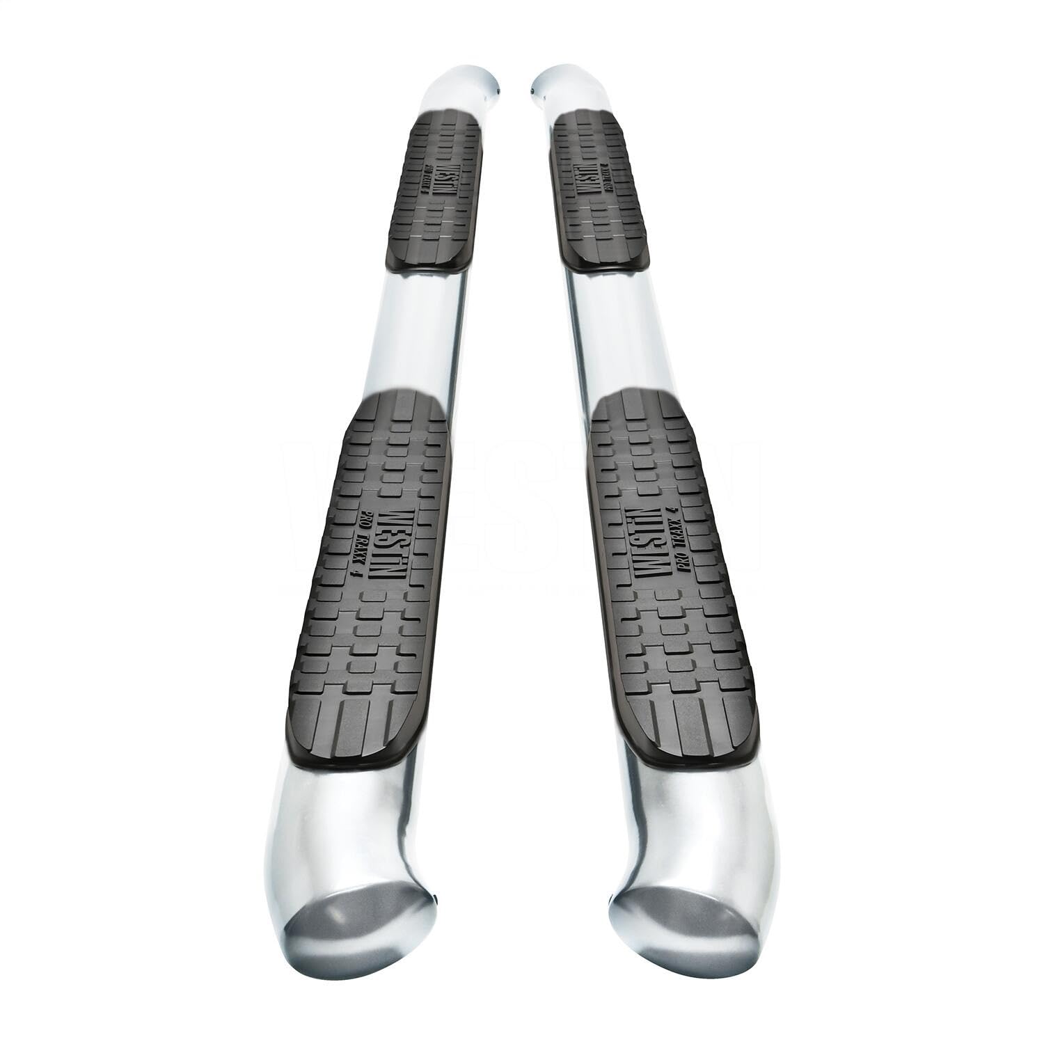 4in PRO TRAXX Oval Nerf Step Bars Polished