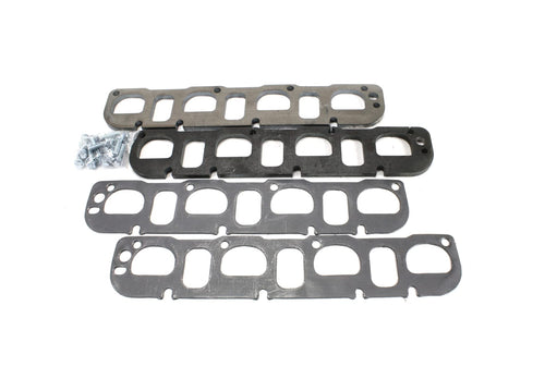 1-3/4" Primaries Patriot (H7812) SAP Shape 3/8" Thick Exhaust Header Flange with Gaskets and Header Bolt for Mopar 5.7/6.1/6.4L HEMI