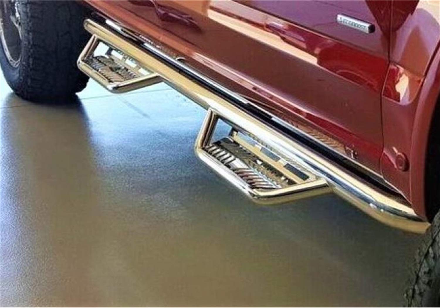 Podium Step N-Fab HPF1585CC-SS Polished Stainless Steel 3 in. Main Tube Diameter Step