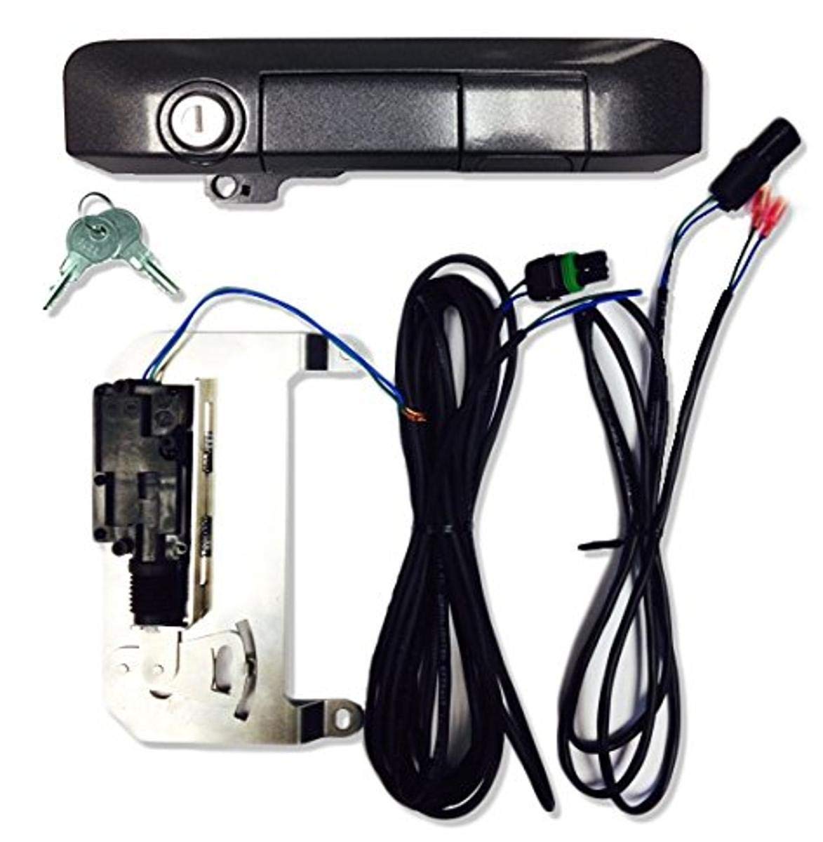 Gray Metallic Pop & Lock PL85509 Magnetic Power Tailgate Lock for Toyota Tacoma (Smart Lock Combo)
