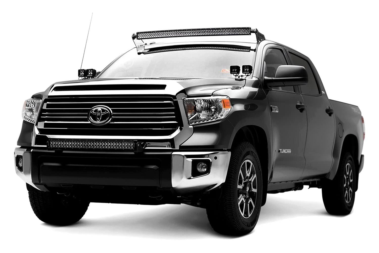 ZROADZ Black Front Bumper LED Light Bar KIT Z329641-KIT 2014-2016 TOYOTA TUNDRA