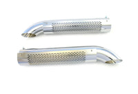 Side Tube Turnout Muffler with Chrome Shield Patriot Exhaust H3824
