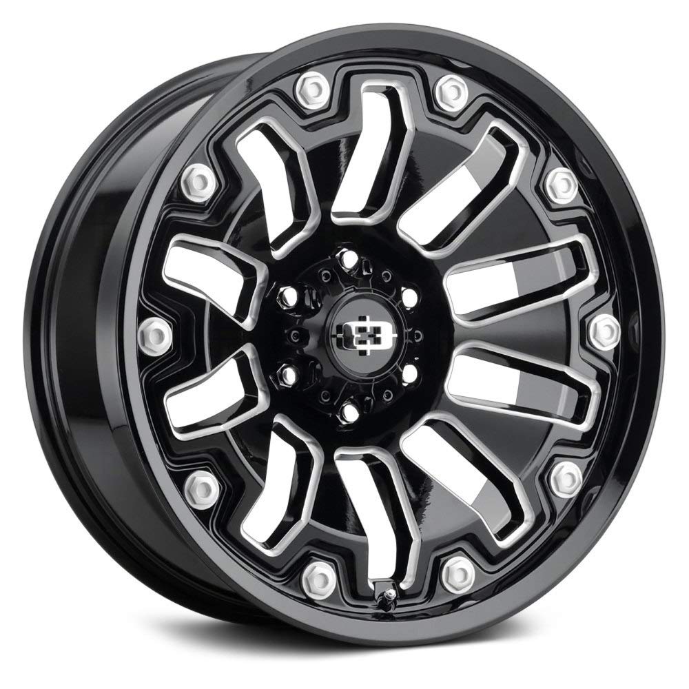Armor Vision 362 20x10 6x135-25mm Black/Milled Wheel Rim 20" Inch