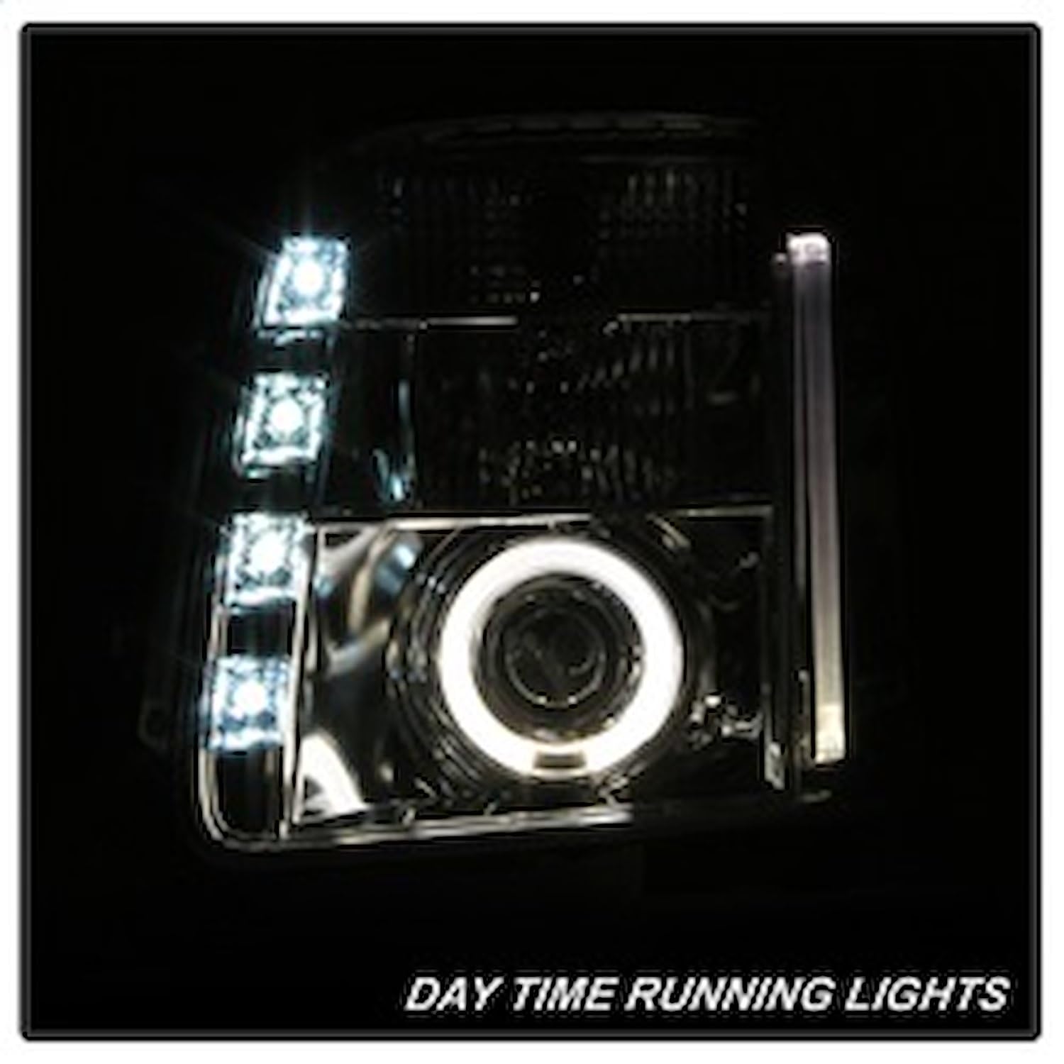 Auto Spyder 5029324 LED Halo Projector Headlights Chrome/Clear