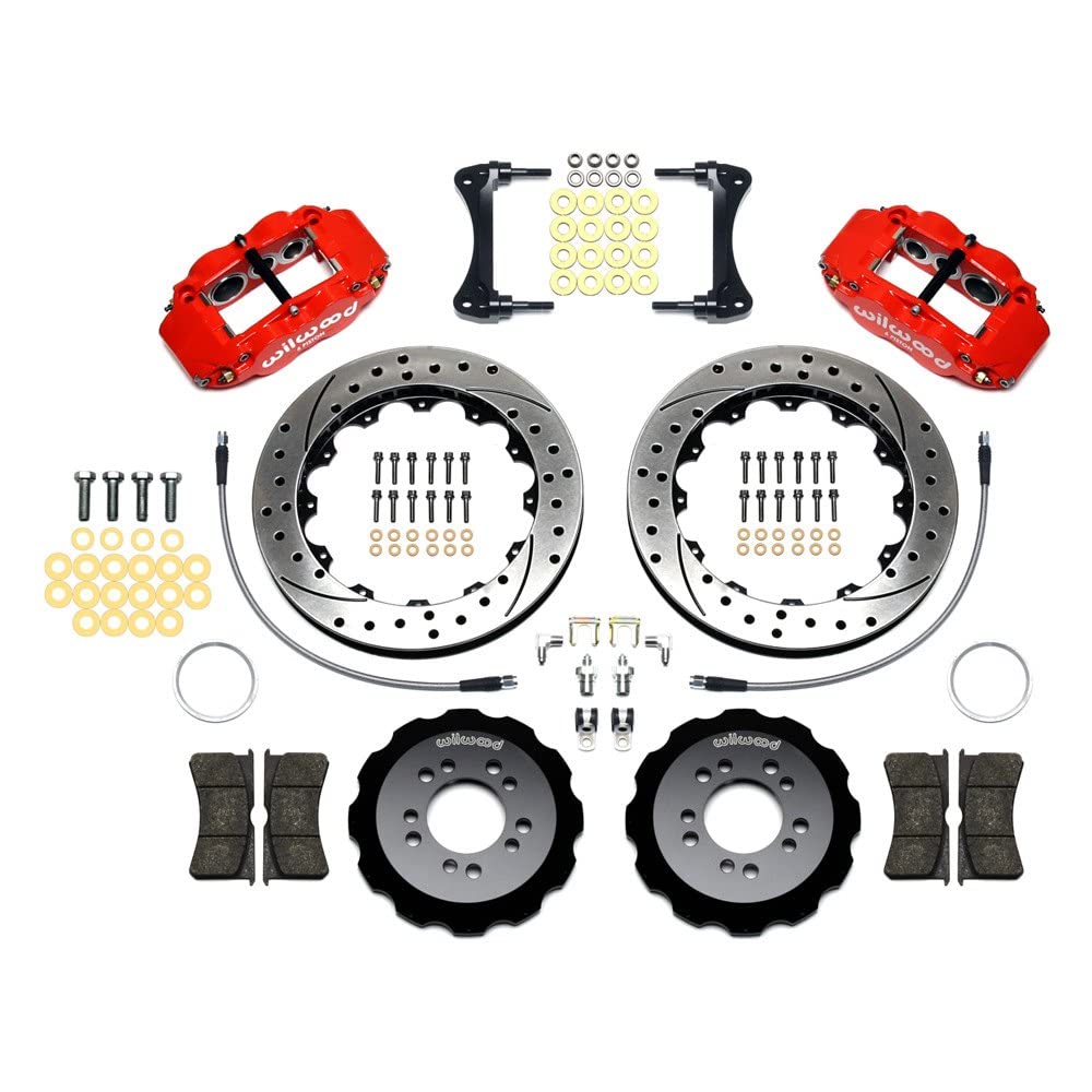 Front Hat Kit FNSL6R,13.06",Drilled, Red
