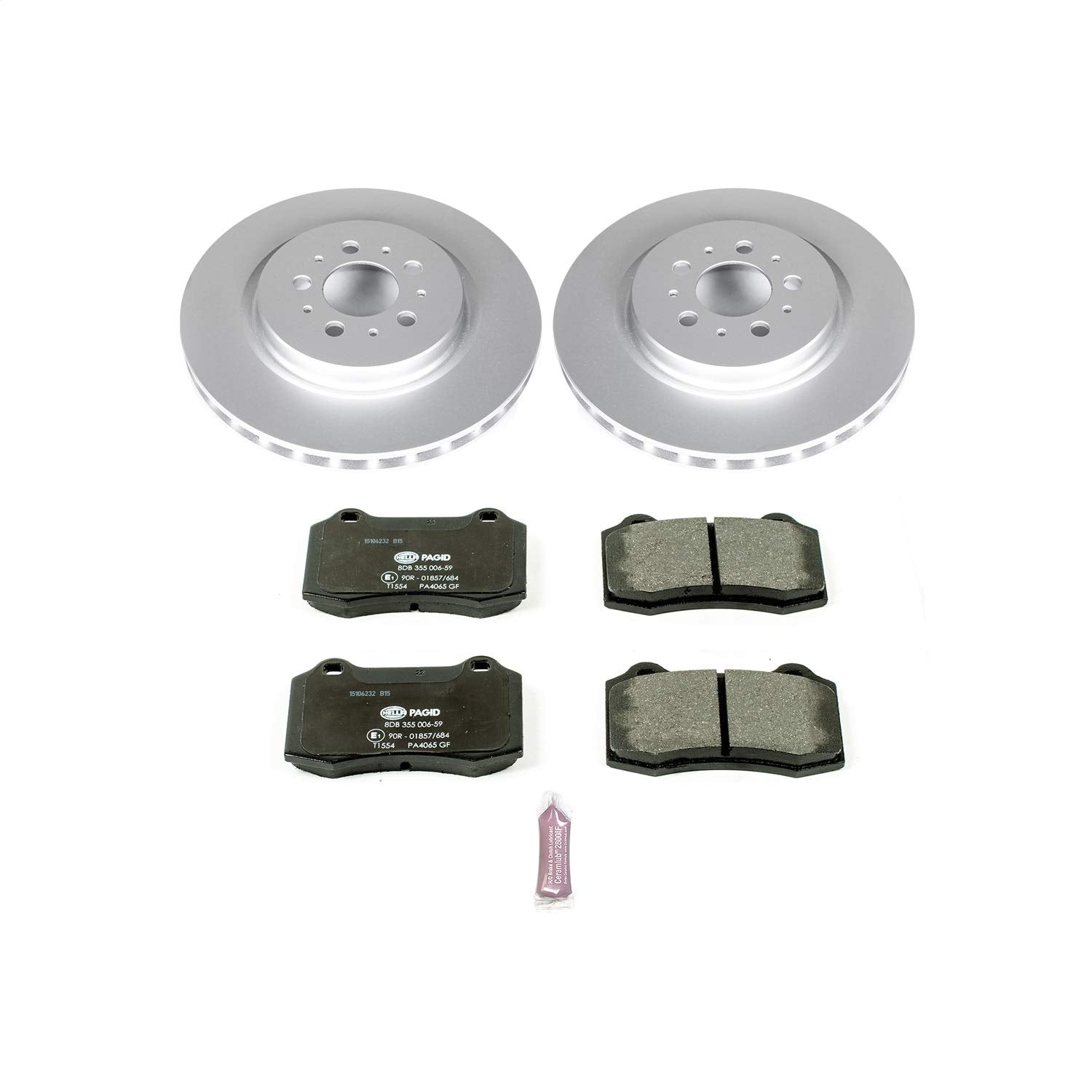 Power Stop ESK5039 Euro-Stop Rear Brake Kit For Volvo V70 2004-2007 [Model Specific]