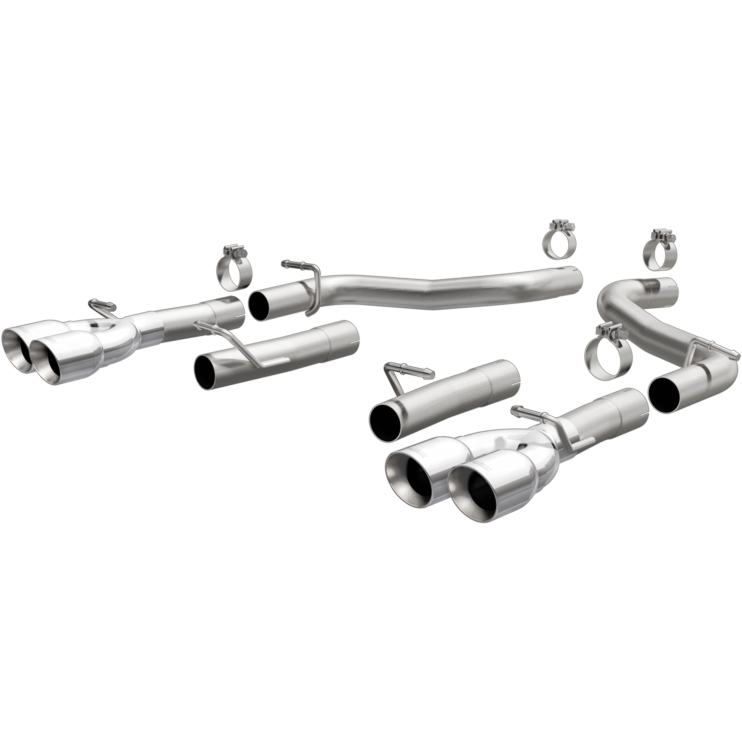 Axle-Back MagnaFlow Performance Exhaust System 19218: Race Series, Compatible with 2015-2023 Dodge Challenger, Quad Split Rear Exit Style