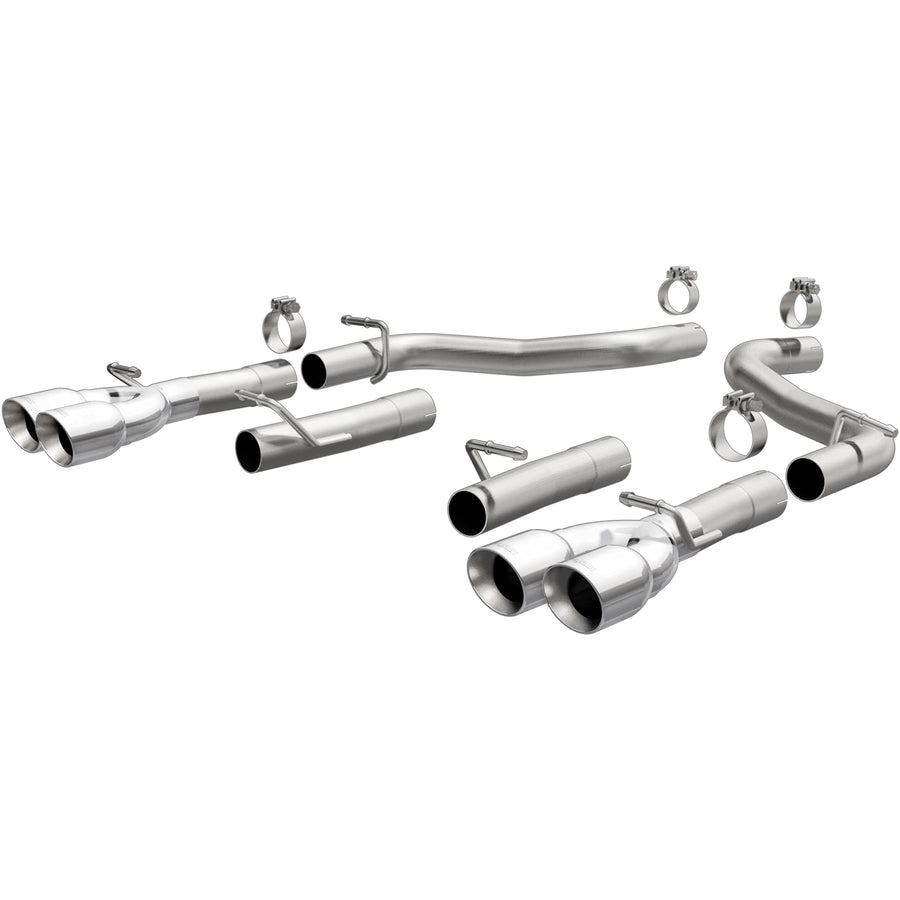 Axle-Back MagnaFlow Performance Exhaust System 19218: Race Series, Compatible with 2015-2023 Dodge Challenger, Quad Split Rear Exit Style