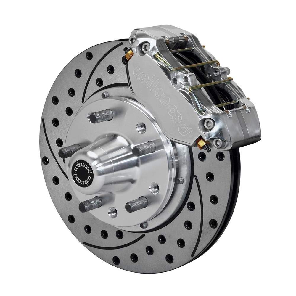 140-13377-DP WILWOOD DP-DB Front Kit,11.00", Drilled-Polished 74-80 Pinto/Mustang II Disc Spindle only